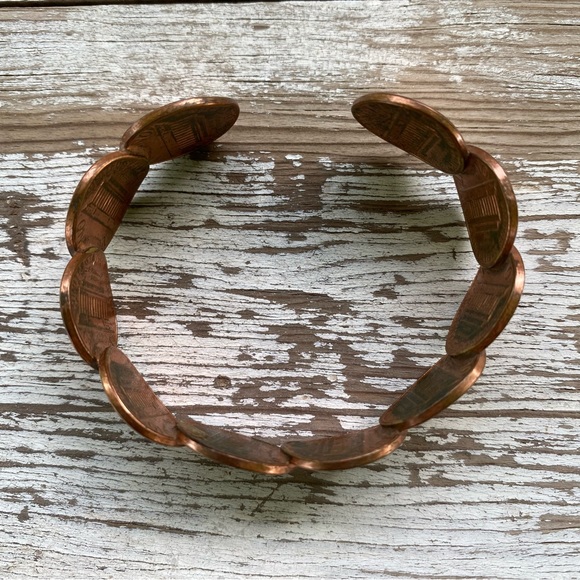 Vintage 80s penny bracelet cuff, size 7.5” - Picture 16 of 16